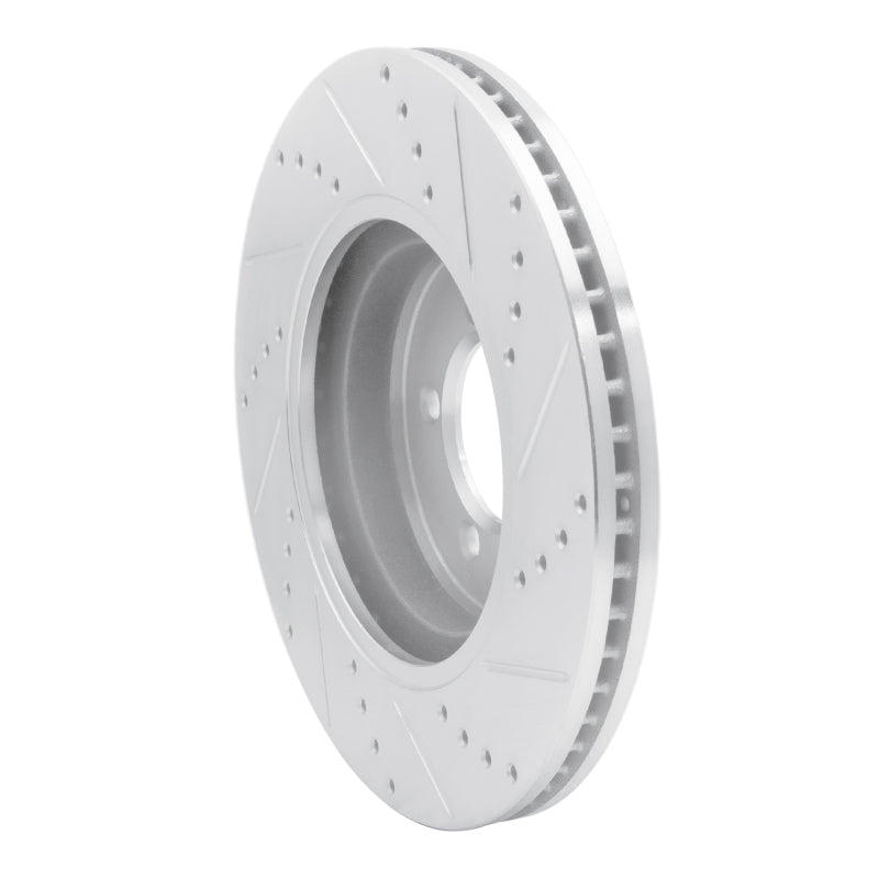 R1 03-05 Lincoln AVIATOR Front Left Drilled & Slotted Silver Brake Rotor