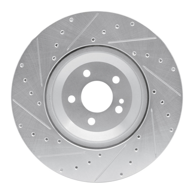 DFC 17-23 Mercedes-Benz E450 Rear Right Drilled & Slotted Silver Brake Rotor