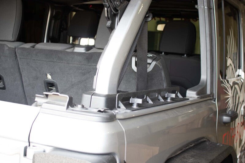 Fishbone Offroad 07-18 Jeep Wrangler JK Tub Rail Tie Downs Steel Powdercoat