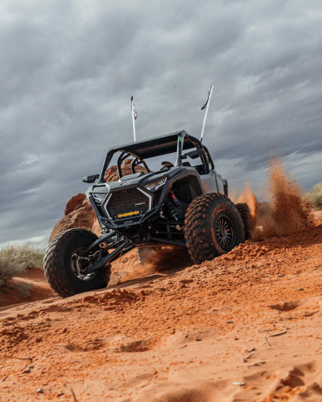 Elektric Offroad 2022-2025 Polaris Rzr Pro R/ Pro S/Turbo R Billet Front Winch Bumper Anodized Black