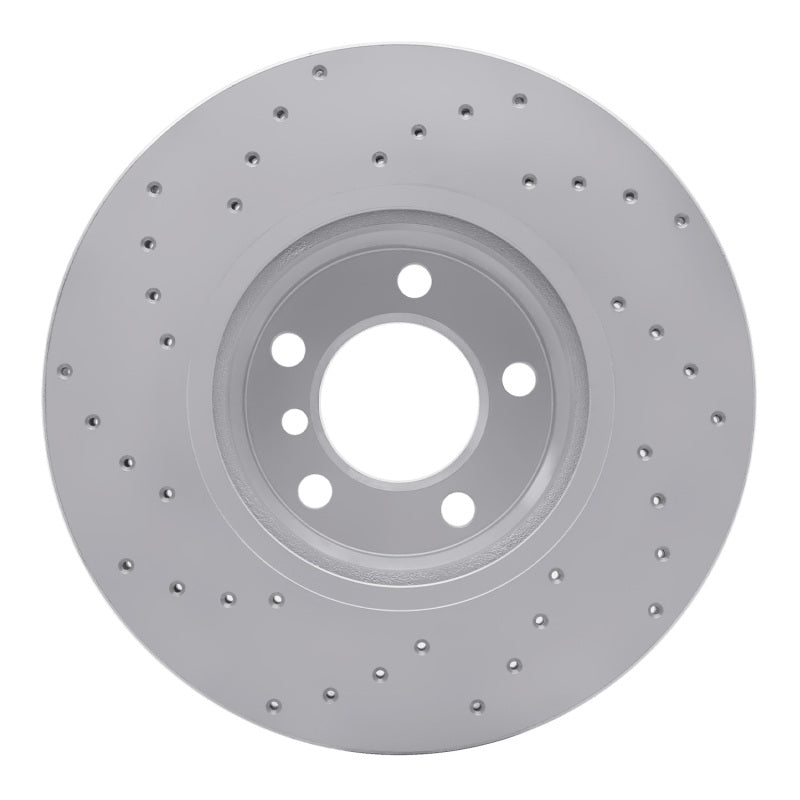 DFC 12-18 BMW 330E Front Right Drilled Geoperformance Rotor
