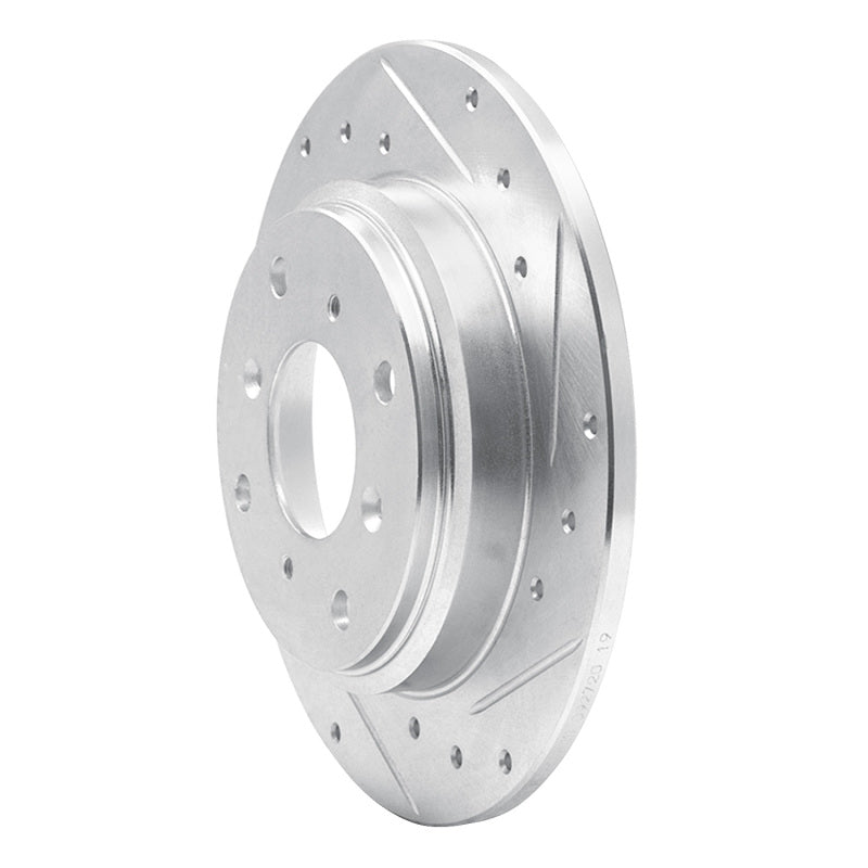 R1 86-96 Acura Legend Rear Right Drilled & Slotted Silver Brake Rotor