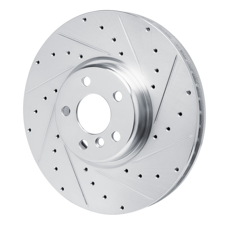 DFC 16-25 BMW M340iX Left Front Drilled & Slotted Silver Brake Rotor