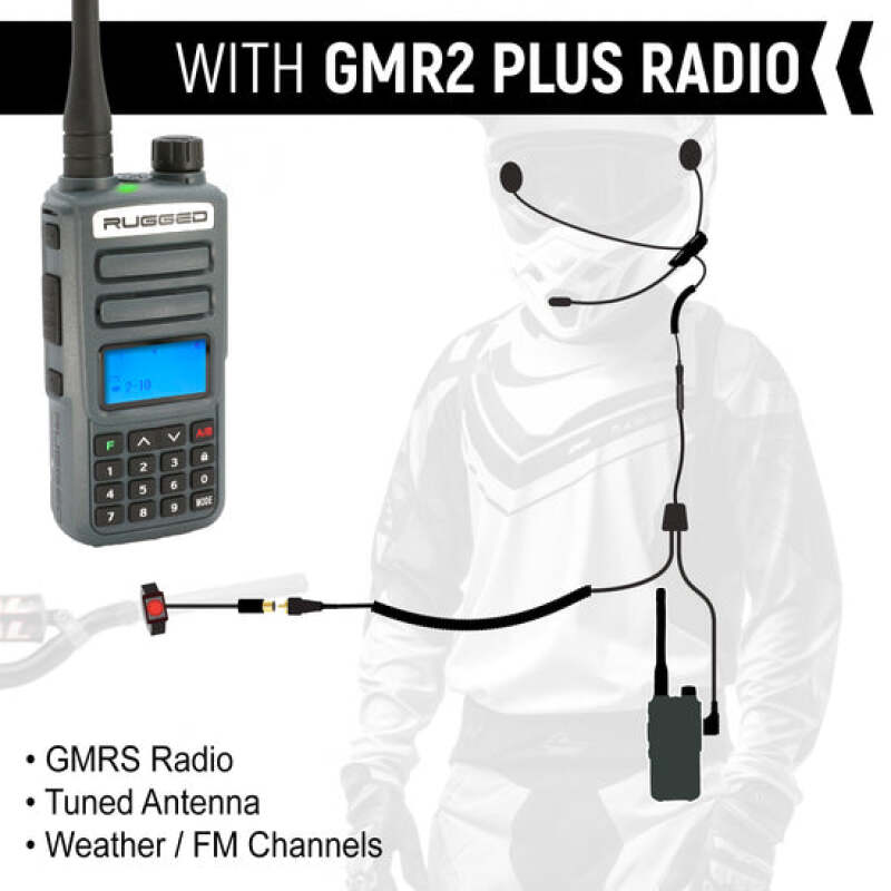 Rugged Radios CONNECT BT2 Bluetooth Moto Kit with Radio - R1