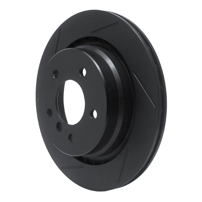 R1 95-99 BMW M3 E36 Rear Right Slotted Black Brake Rotor