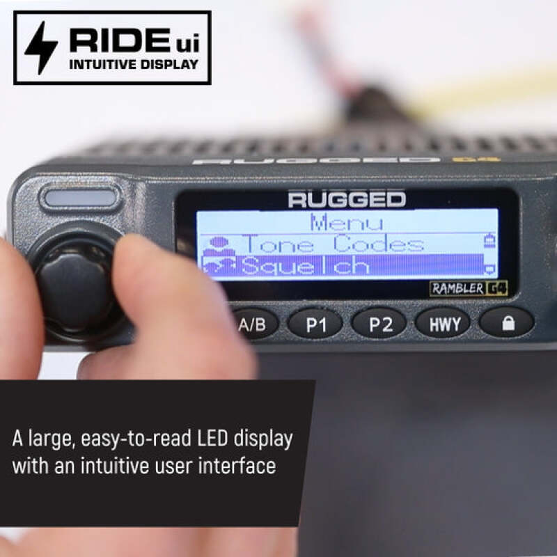 Rugged Radios Radio Kit Lite - Rambler G4 GMRS Mobile Radio with Stealth Antenna