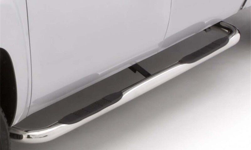 Lund 05-17 Toyota Tacoma Access Cab 3in. Round Bent SS Nerf Bars - Polished
