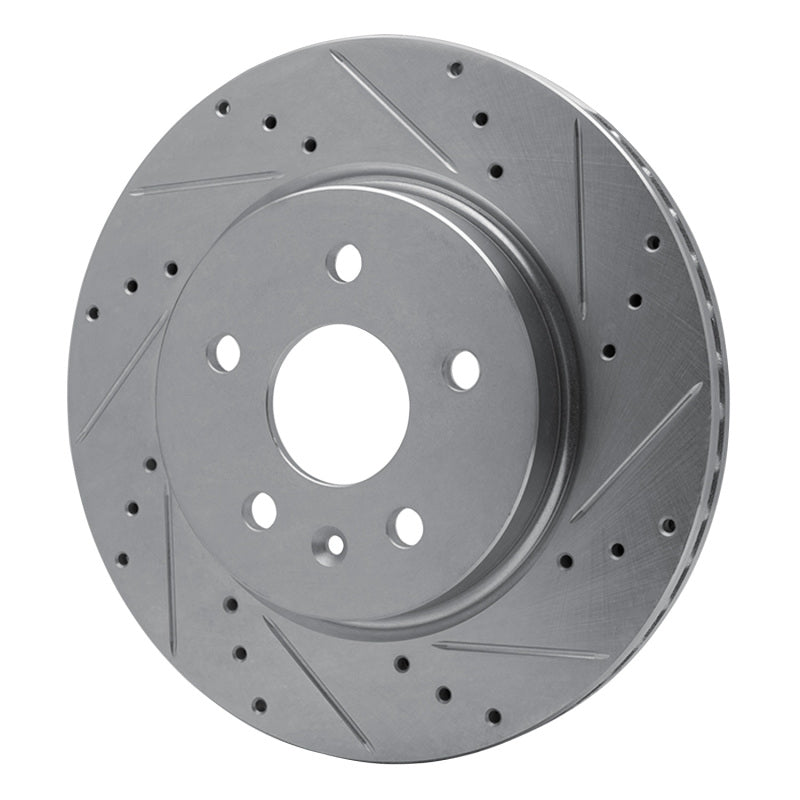 DFC 10-25 Buick Regal Rear Right Drilled & Slotted Silver Brake Rotor