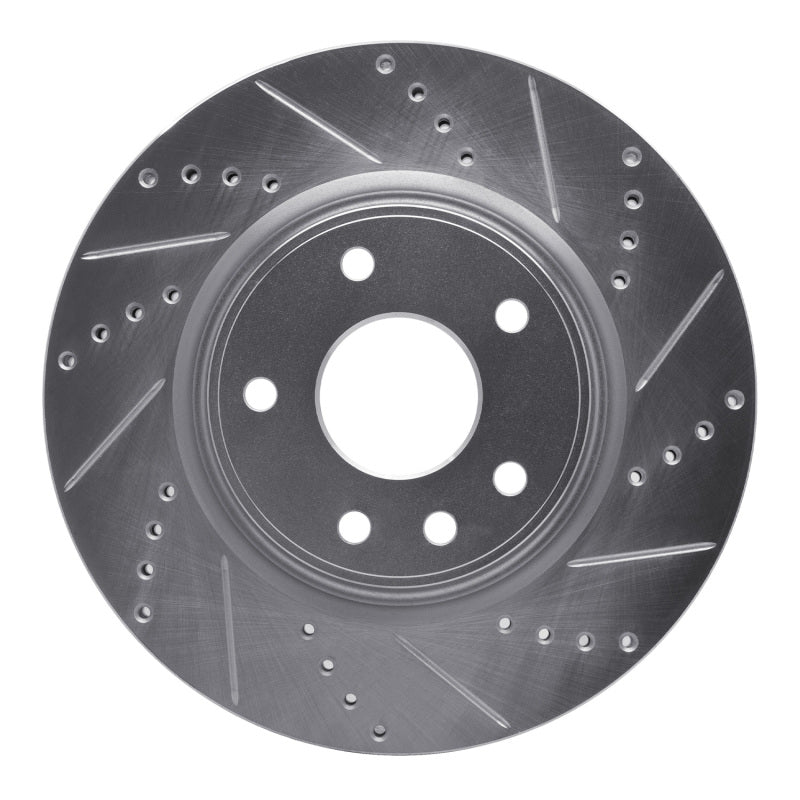 DFC 12-25 Chrysler Pacifica Front Right Drilled & Slotted Silver Brake Rotor