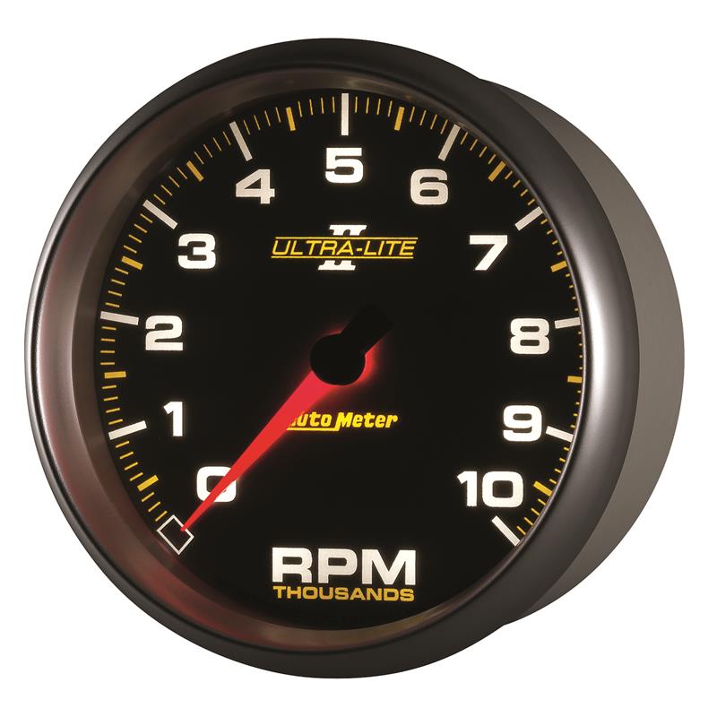 Autometer Ultra-Lite II 5 Inch 10000 RPM In-Dash Tachometer