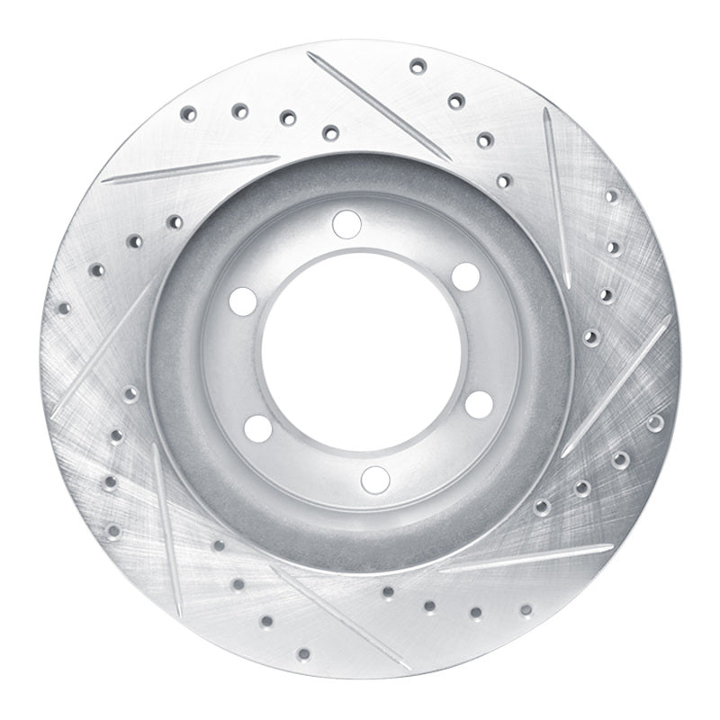 DFC 95-04 Toyota Tacoma Front Left Drilled & Slotted Silver Brake Rotor