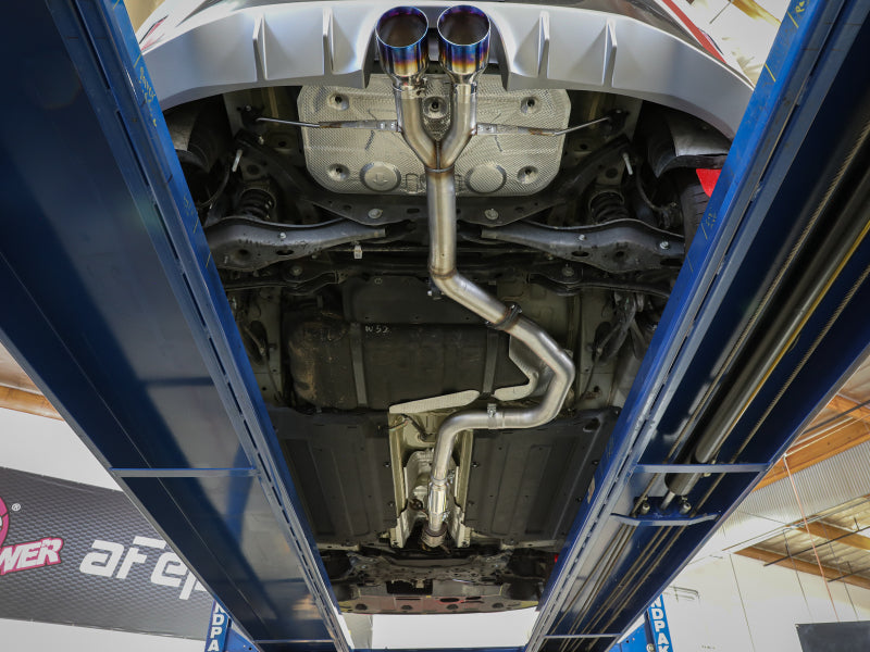 aFe Takeda Exhaust Cat-Back 19-20 Hyundai Veloster 304SS Black Dual Tips Exhaust