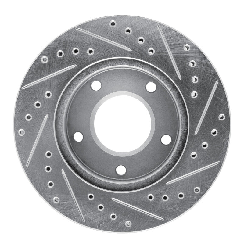 R1 69-78 Cadillac Eldorado Rear Left Front Left Drilled & Slotted Silver Brake Rotor