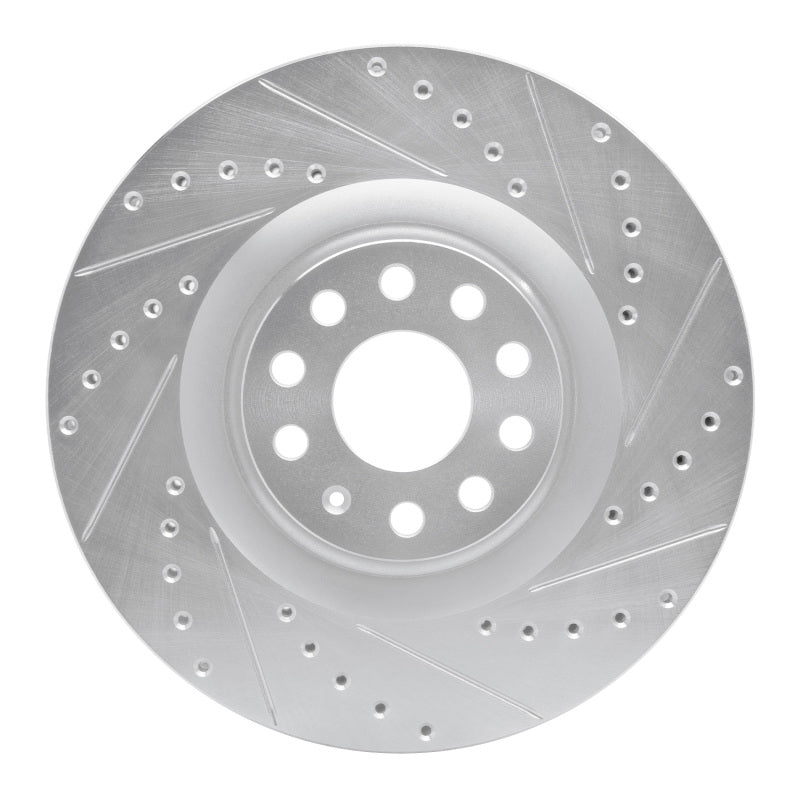 DFC 06-13 Audi S3 (Mexico) Front Right Drilled & Slotted Silver Brake Rotor