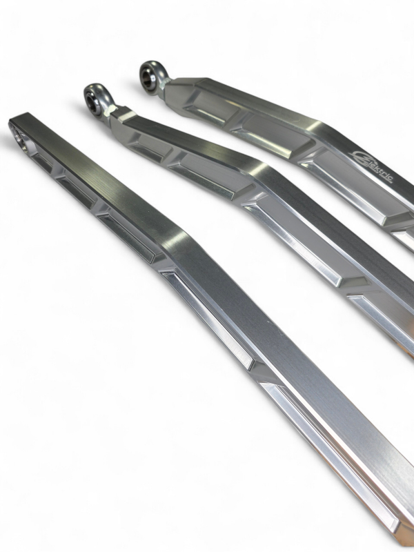 Elektric Offroad 2017+ Can Am Maverick X3 Volt Billet Radius Rods Anodized Clear (RS 72In Model)