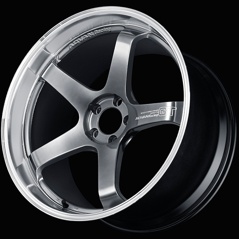 Advan GT Premium Version 20x9.5 / +15 ET / 5x112 / 66.5mm Bore / Machining and Hyper Platinum Black