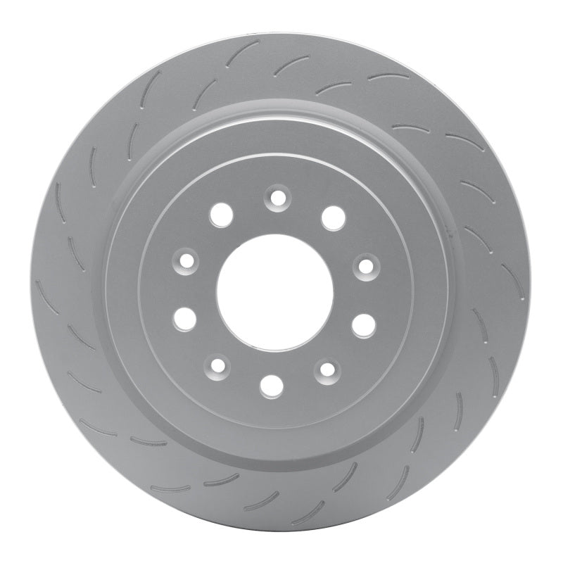 R1 16-19 Cadillac ATS Left Rear Slotted GeoSPEC Coated Rotor