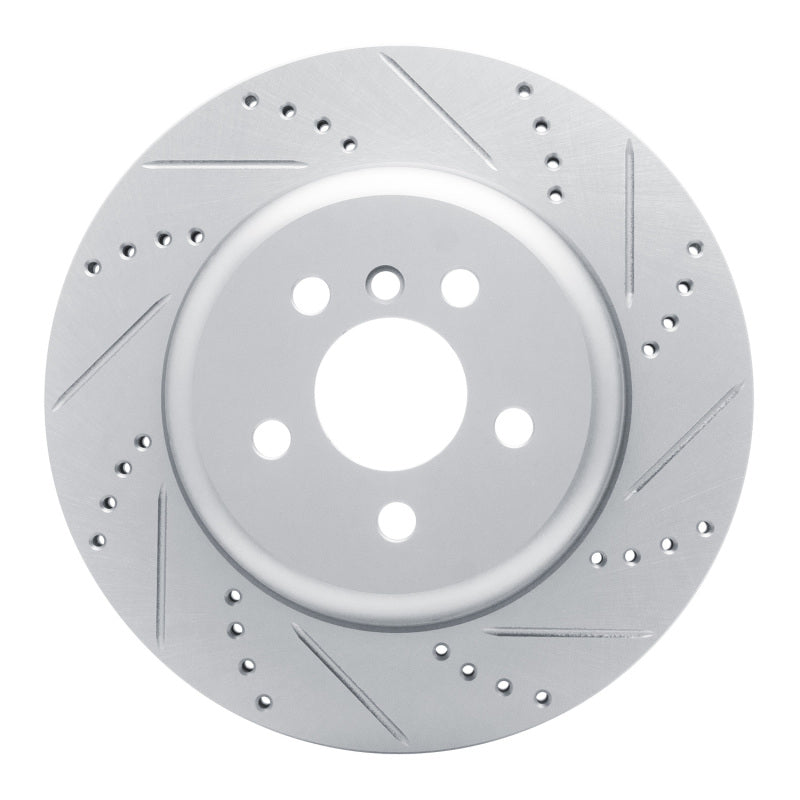 DFC 17-25 BMW iX3 (Mexico) Left Rear Drilled & Slotted Silver Brake Rotor