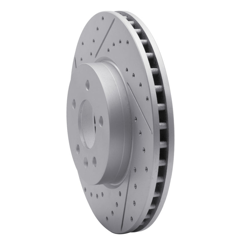 R1 13-25 Cadillac Ct4 Front Left Drilled & Slotted Geo-Carbon Rotor