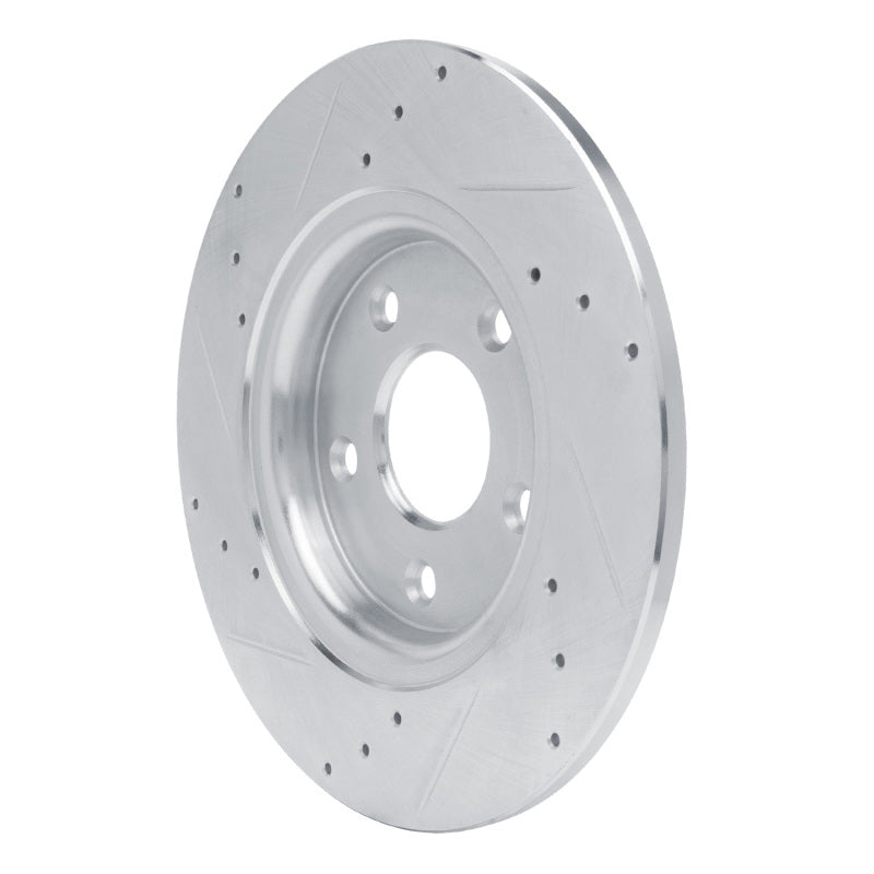 DFC 12-20 Chrysler Town & Country Rear Right Drilled & Slotted Silver Brake Rotor
