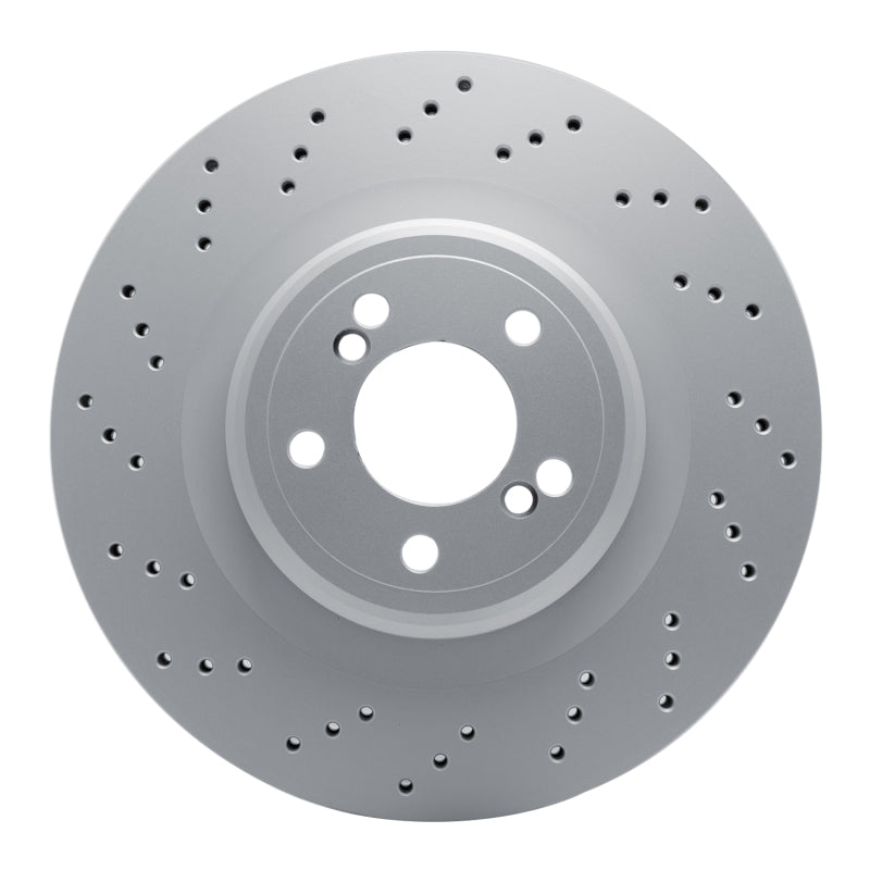R1 15-19 BMW X5 Left Rear Drilled GeoSPEC Coated Rotor