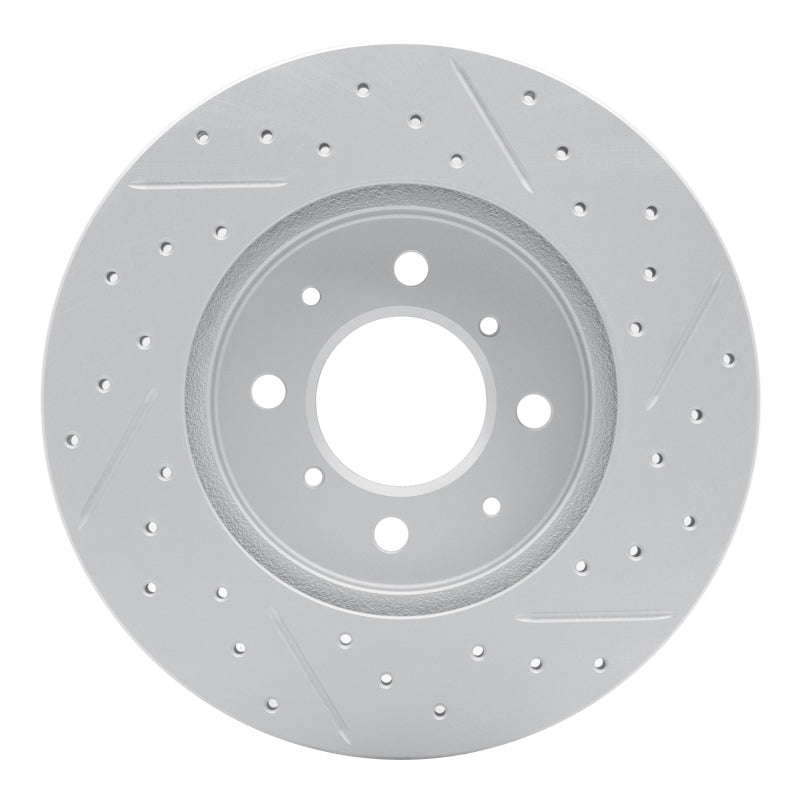 R1 04-17 Chevrolet Aveo (USA/Canada) Front Left Drilled & Slotted Geo-Carbon Rotor