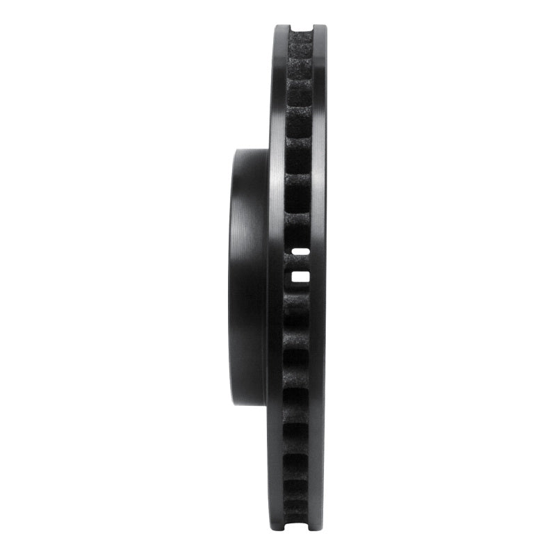 R1 94-99 Toyota Celica Front Left Drilled & Slotted Black Brake Rotor