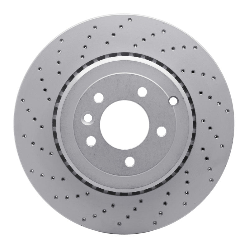 DFC 10-13 Land Rover Range Rover Sport Rear Left Drilled Geoperformance Rotor