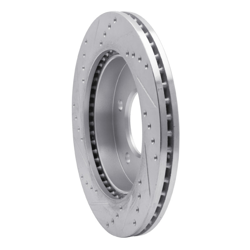 R1 97-04 Ford F-150 4WD Front Right Drilled & Slotted Silver Brake Rotor