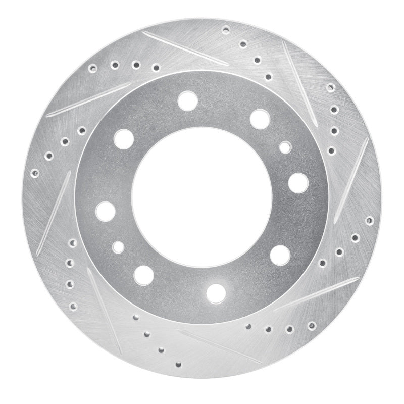 R1 78-81 Dodge B300 Van (71-74) / B300 (75-80) Front Right Drilled & Slotted Silver Brake Rotor