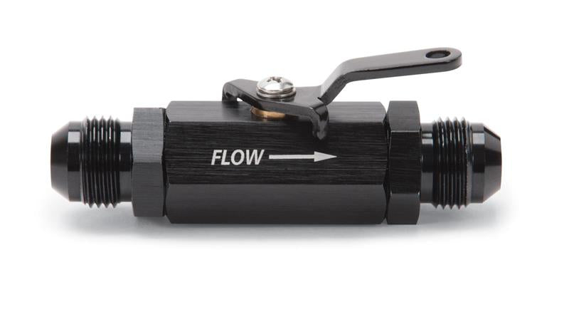 Russell Performance Shutoff Valve -8 AN Male Black Finish