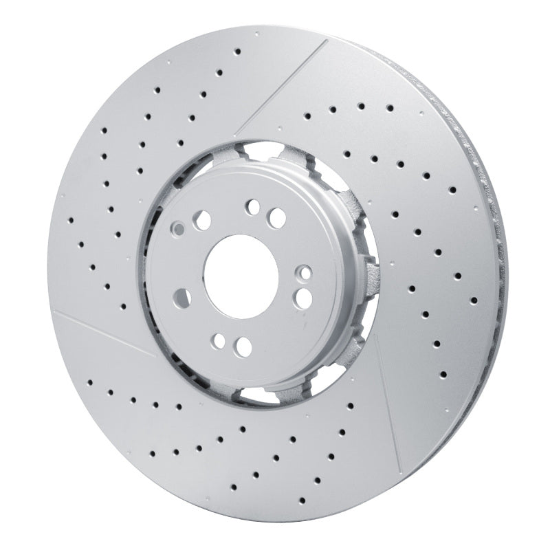 R1 21-25 Mercedes-Benz Gls63 Amg Front Drilled & Slotted Geo-Carbon Series Rotor
