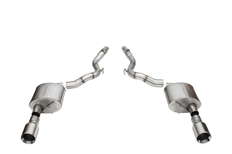 Corsa 2024-2025 Ford Mustang GT Sport Axle-Back Dual Rear Exit with 4.5in Straight Cut Tips