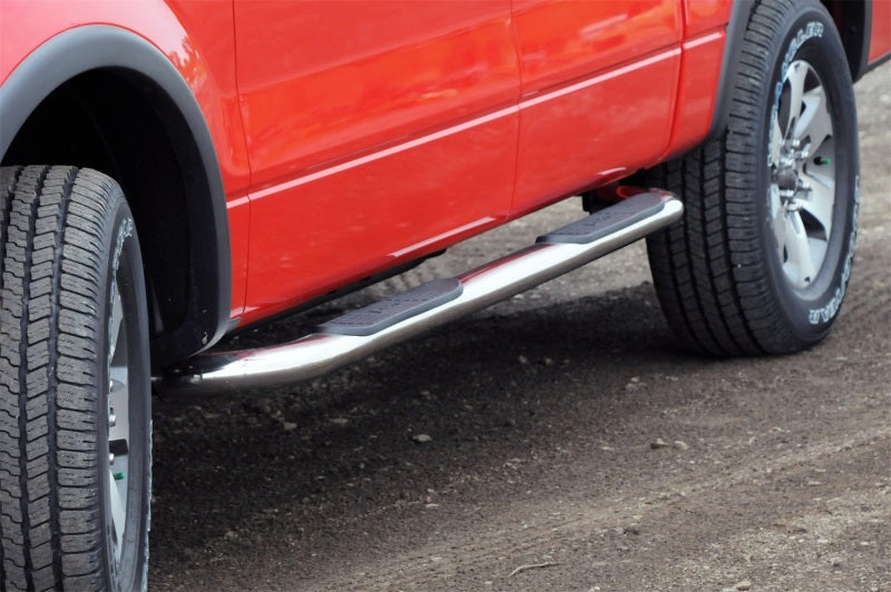 Dee Zee 15-2022 Ford F150/SuperDuty Tubes - 3In Round Stainless Polished CrewCab