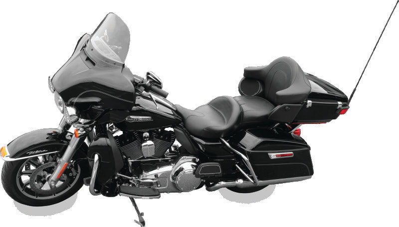 Mustang 08-21 Harley Electra Glide,Rd Glide,Rd King,Str Glide Touring Summit 1PC Seat - Black
