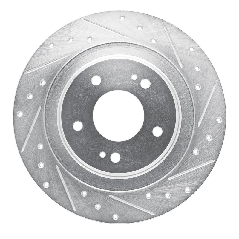 DFC 13-25 Mitsubishi ASX (Mexico) Rear Right Drilled & Slotted Silver Brake Rotor