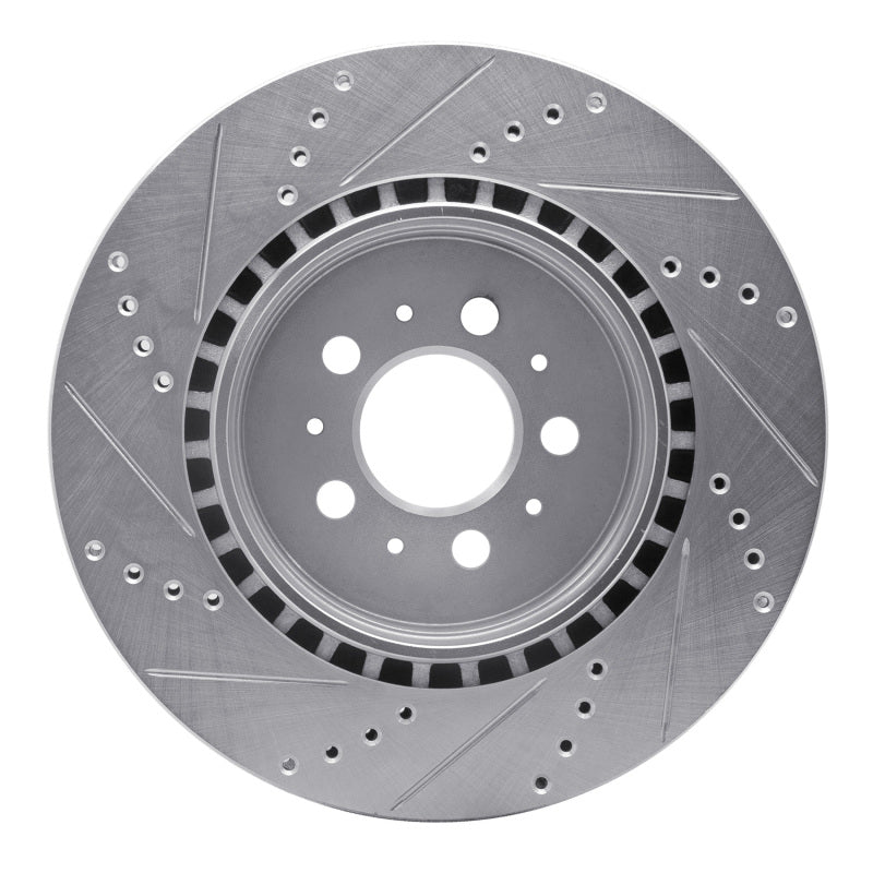 DFC 04-07 Volvo S60/V70 Rear Right Drilled & Slotted Silver Brake Rotor