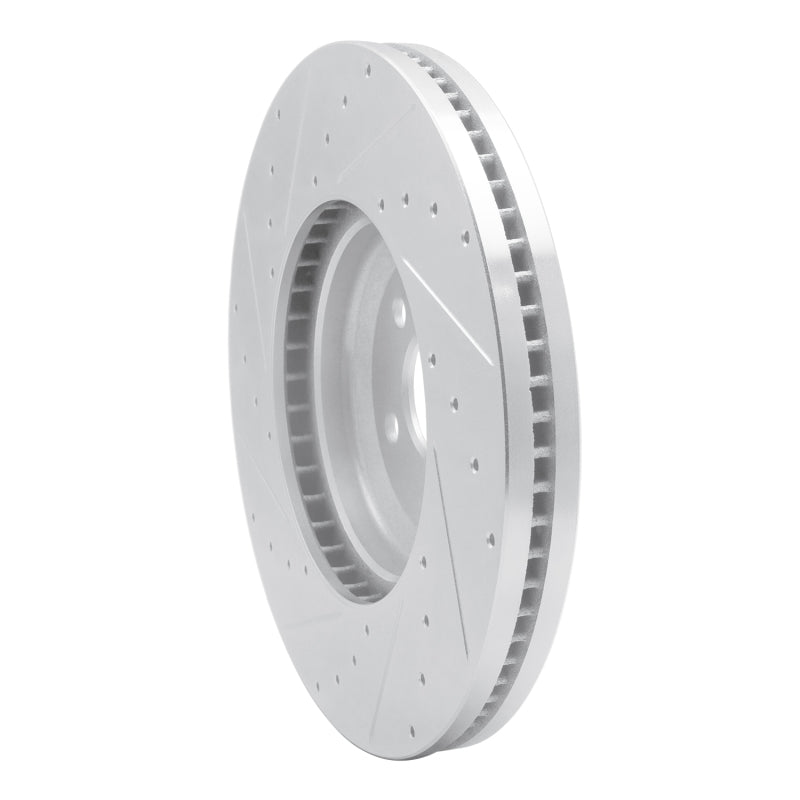 DFC 20-25 Jaguar E-Pace Front Right Drilled & Slotted Silver Brake Rotor