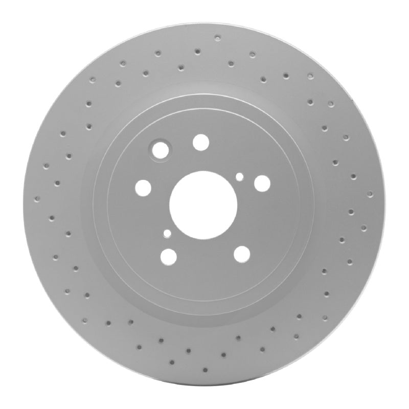 R1 08-14 Lexus IS F Rear Drilled Carbon Alloy GeoMET Rotor