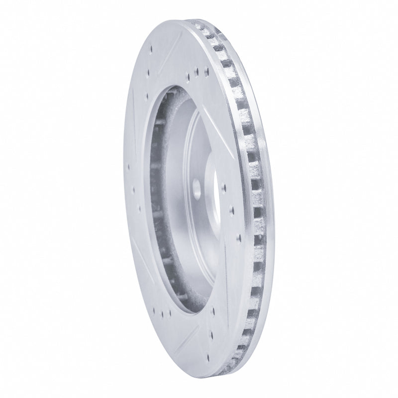 R1 95-96 Dodge Neon (USA/Canada) Front Right Drilled & Slotted Silver Brake Rotor