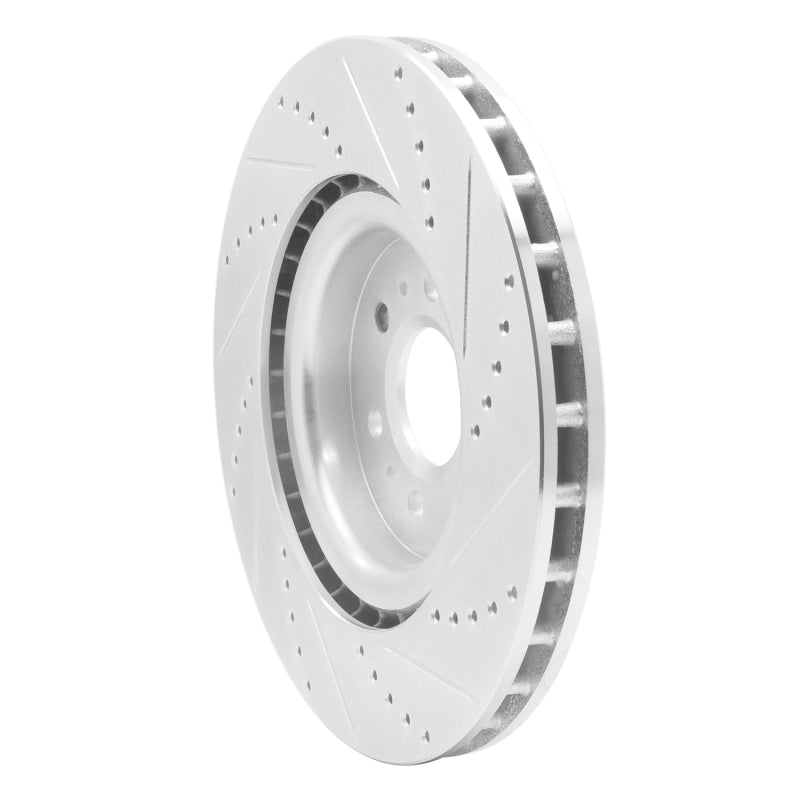 R1 04-11 Cadillac STS Front Left Drilled & Slotted Silver Brake Rotor