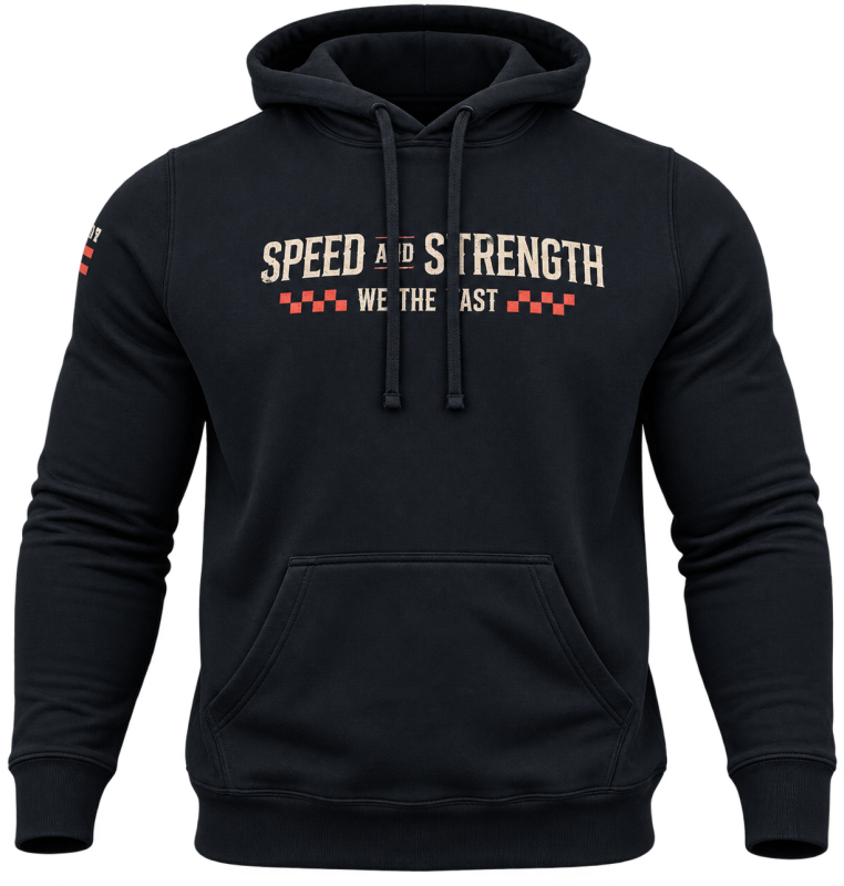 Speed and Strength We the Fast Hoody Black - 2XL