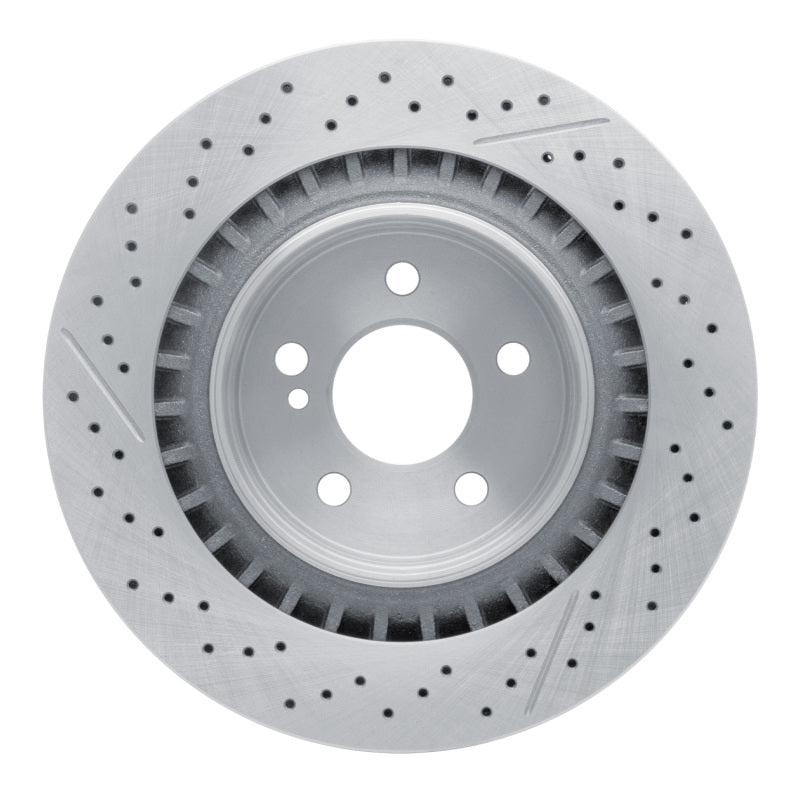 R1 05-11 Mercedes-Benz CLK63 AMG Rear Drilled and Slotted Brake Rotor