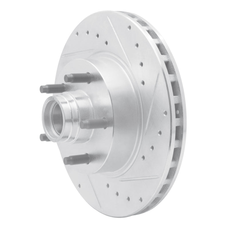 DFC 95-11 Ford Explorer Front Right Drilled & Slotted Silver Brake Rotor