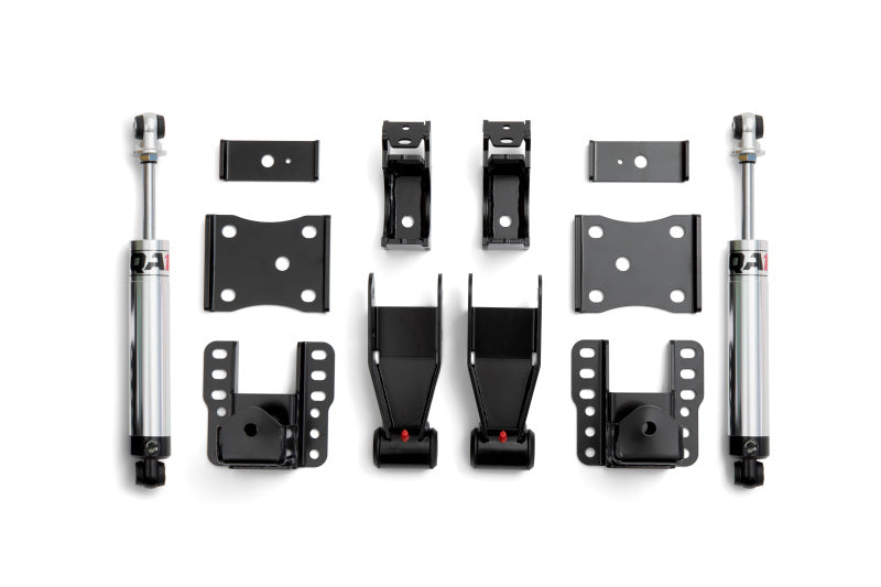 QA1 14-18 Chevrolet Silverado 4WD Lowering Kit w/ Spindles Single Adjustable 4in-6in