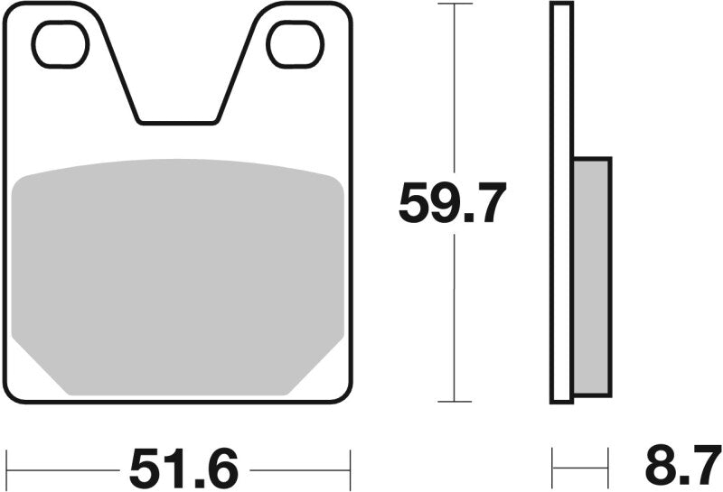 Brembo OE 99-02 Yamaha YZF R7 OW02 750cc Brake Pad - Rear