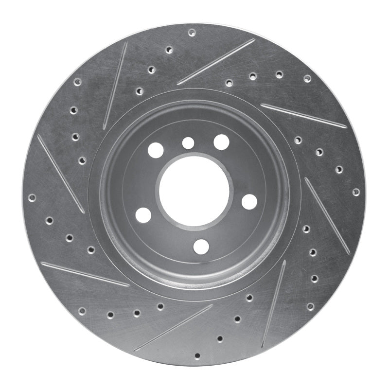 DFC 11-19 BMW 640I xDrive CONVERTIBLE Front Right Drilled & Slotted Silver Brake Rotor