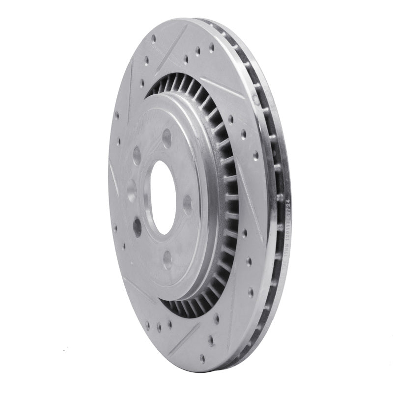 DFC 07-18 Volvo V60/XC70/S80/S60 Rear Left Drilled & Slotted Silver Brake Rotor