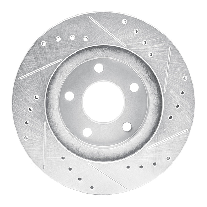 DFC 820090 Ford Thunderbird Front Left Drilled & Slotted Silver Brake Rotor