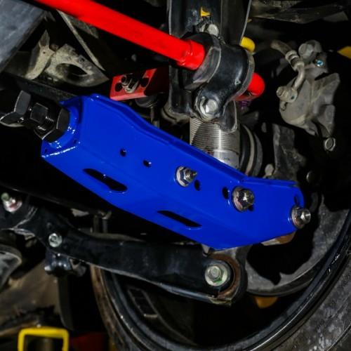 BLOX Racing Rear Lower Control Arms - Blue (2013+ Subaru BRZ/Toyota 86 / 2008-2023 Subaru WRX/STI)
